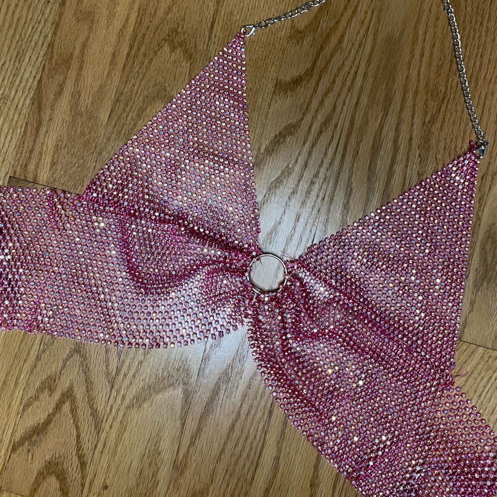 Pink top from Baddieville. S/M size. Great condition.
